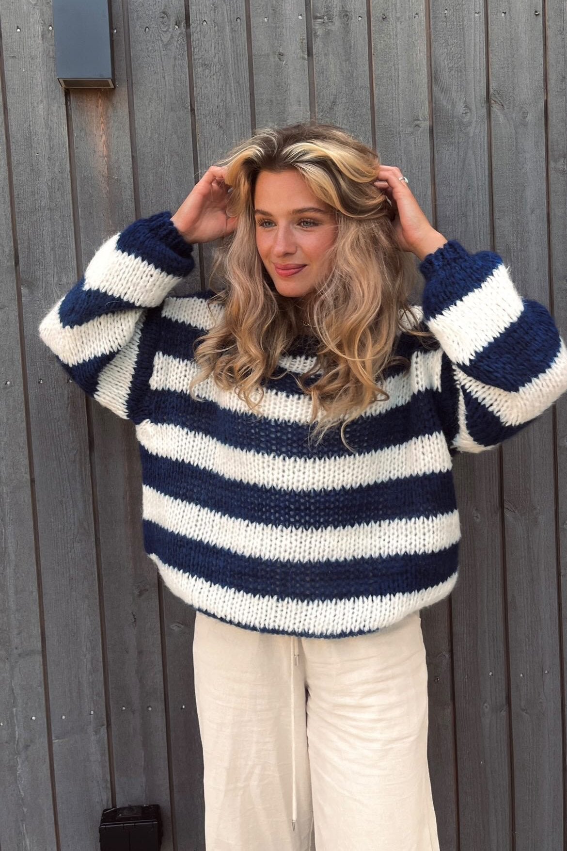 Elevy™ | Ivy striped knit pull over