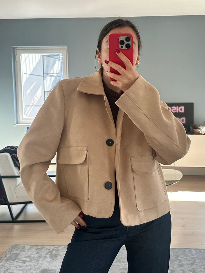 Elevy™ | Marissa Faux Suede Jacket