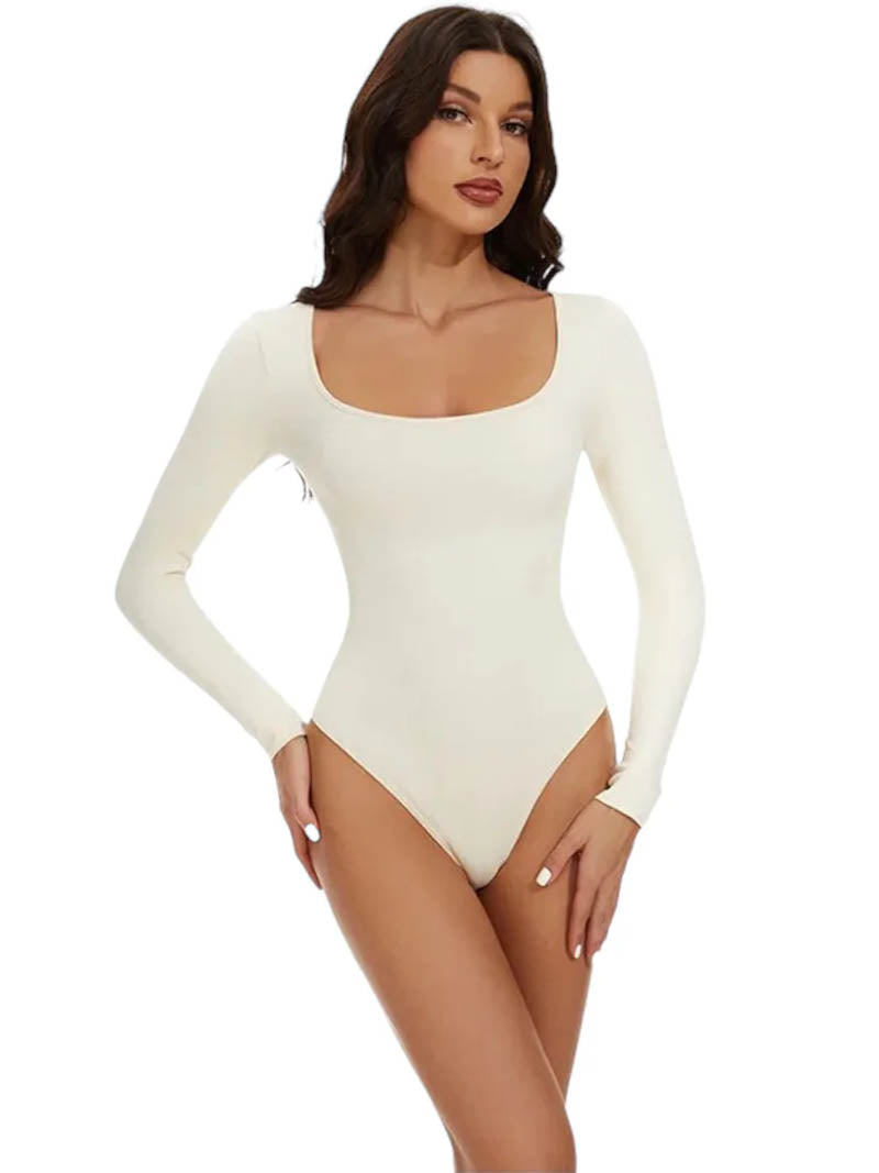 Elevy™ | Longsleeve Thong Bodysuit