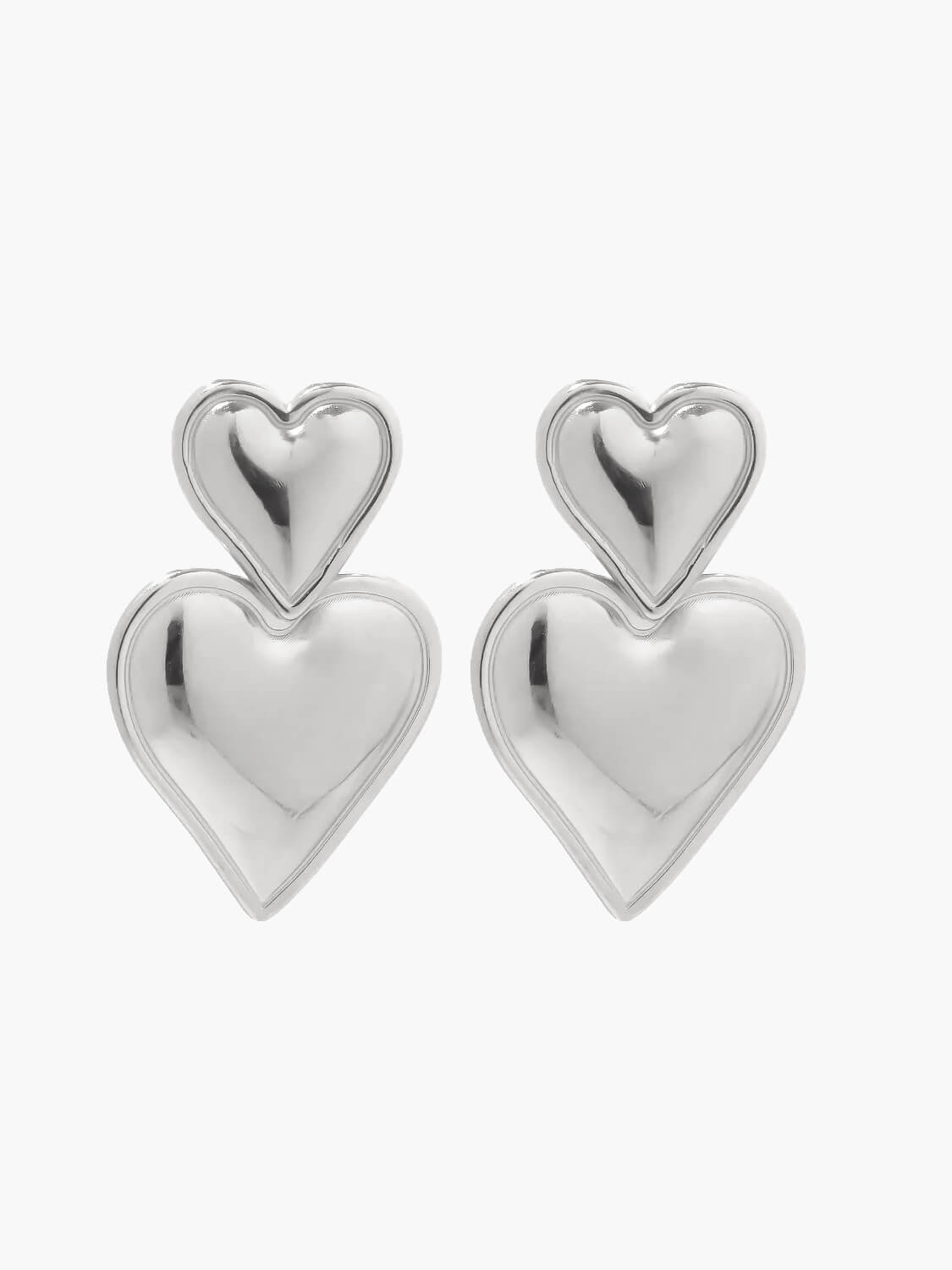 Elevy™ | Heart earrings 14K gold plated